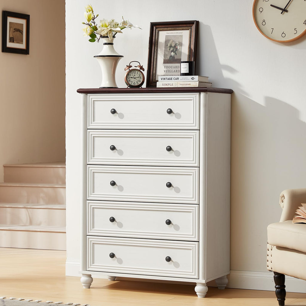 RWYHG Farmhouse Five-Drawer Dresser