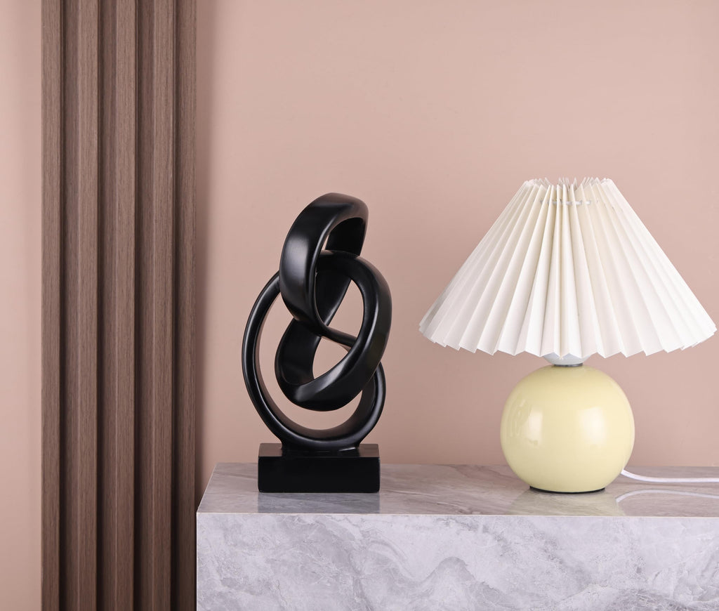 Modern Möbius Knot Resin Sculpture