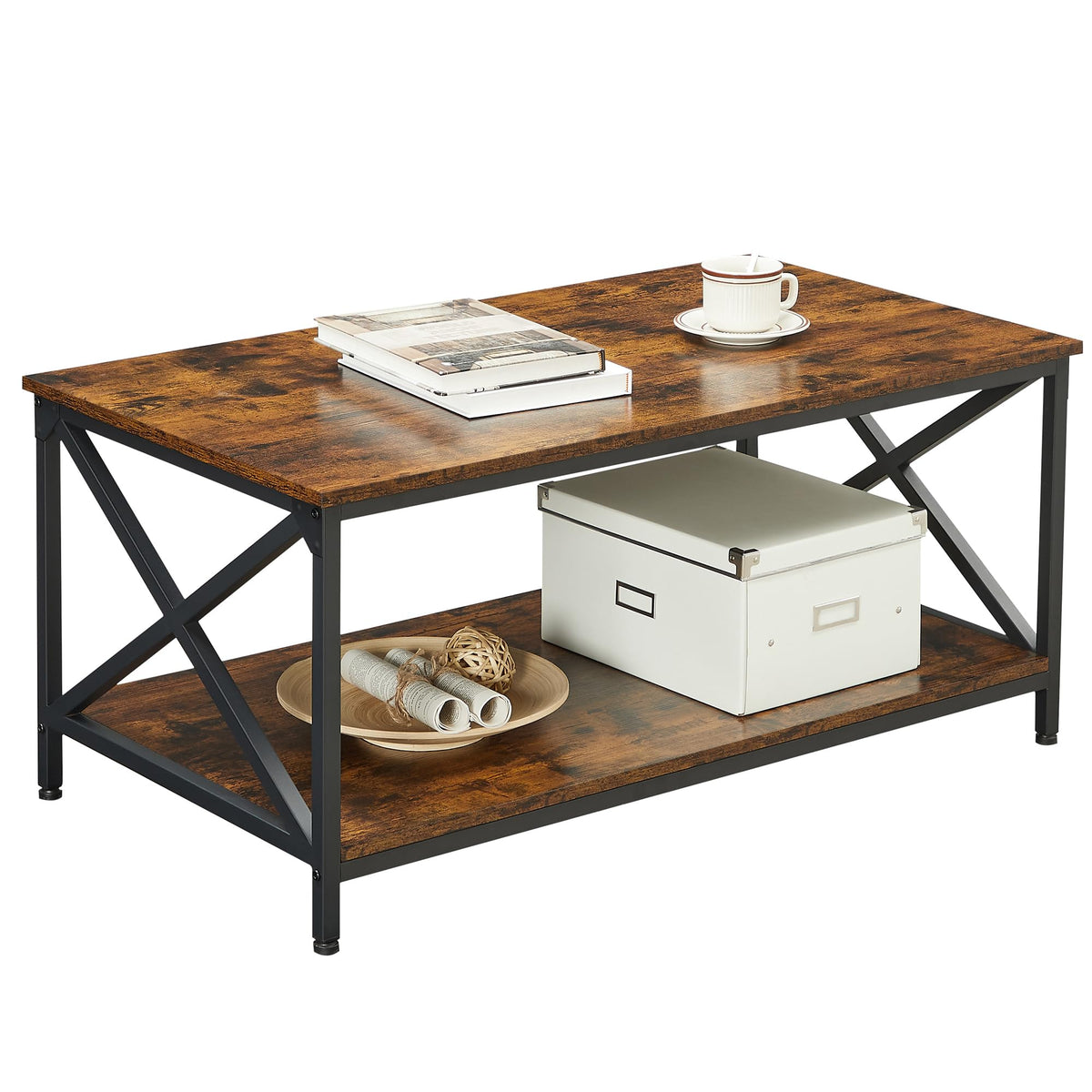VASAGLE Farmhouse Coffee Table
