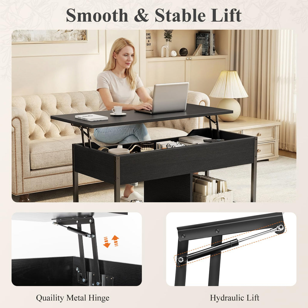 OLIXIS Lift-Top Storage Coffee Table