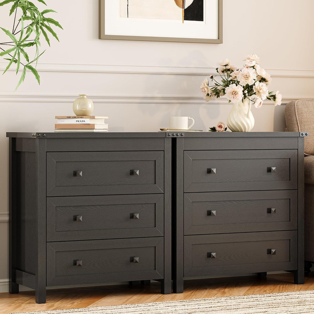 Xixini Three-Drawer Bedroom Dresser