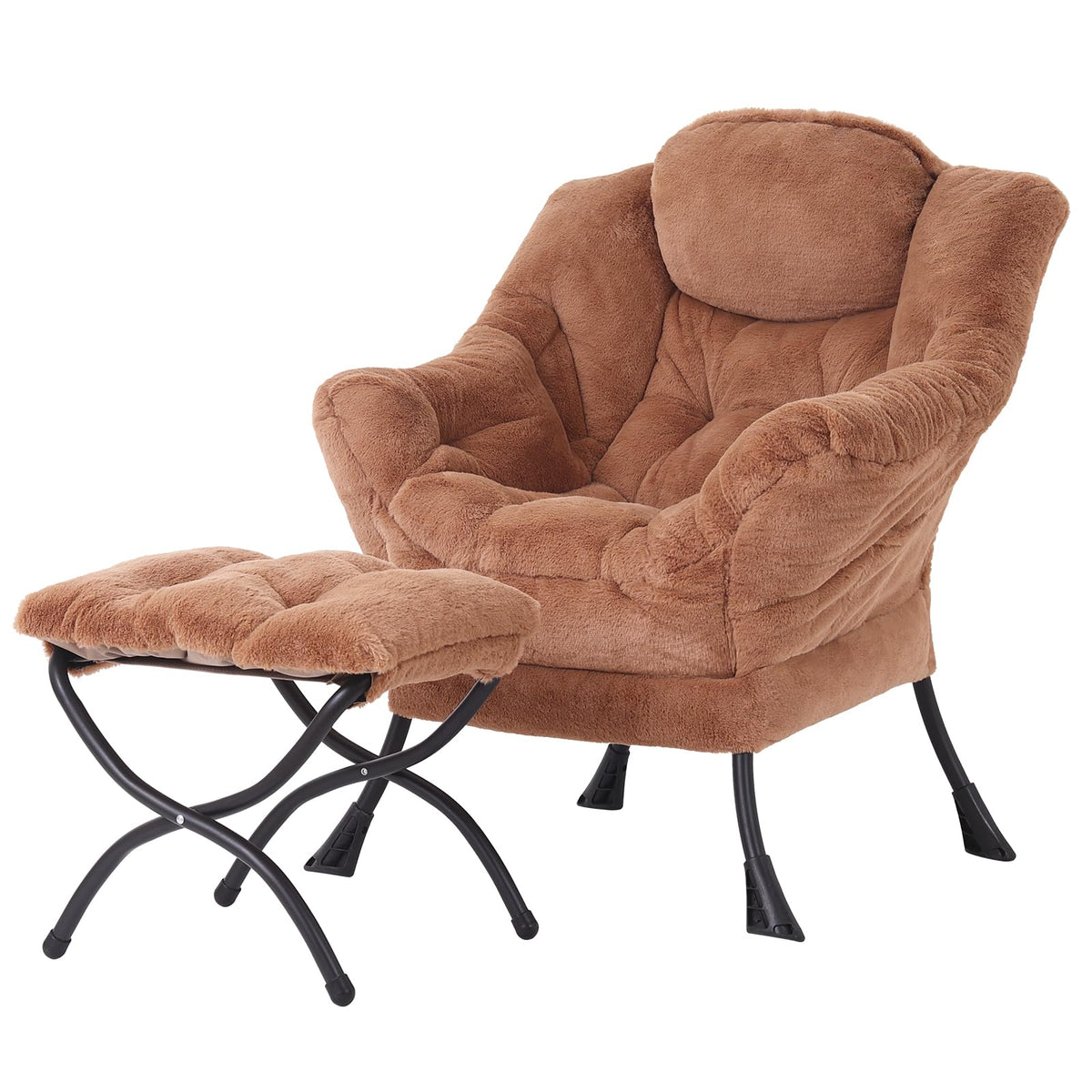 Welnow Lounge Armchair with Ottoman