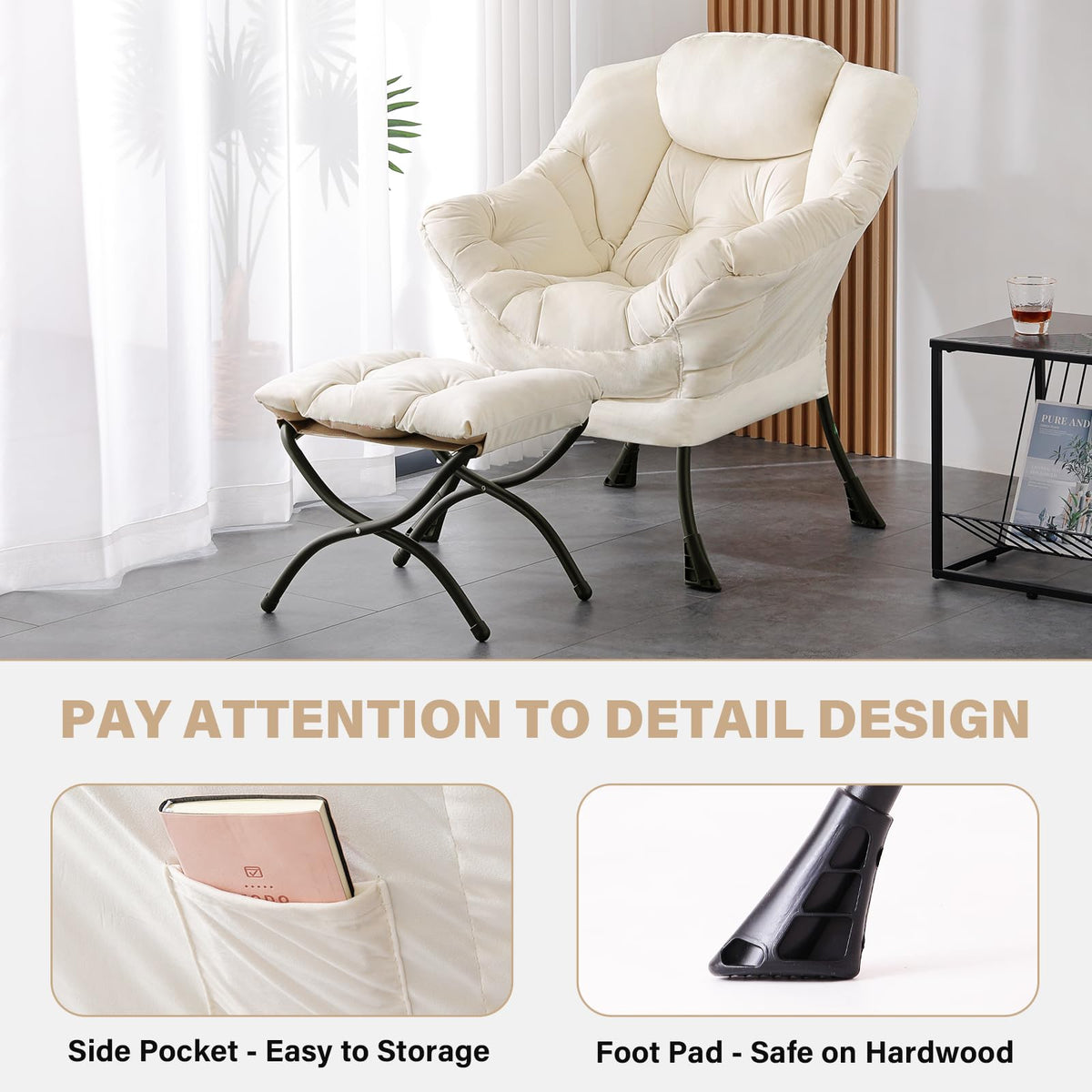 Tiita Lazy Armchair with Ottoman