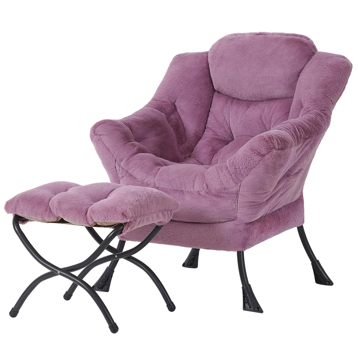 Welnow Lounge Armchair with Ottoman