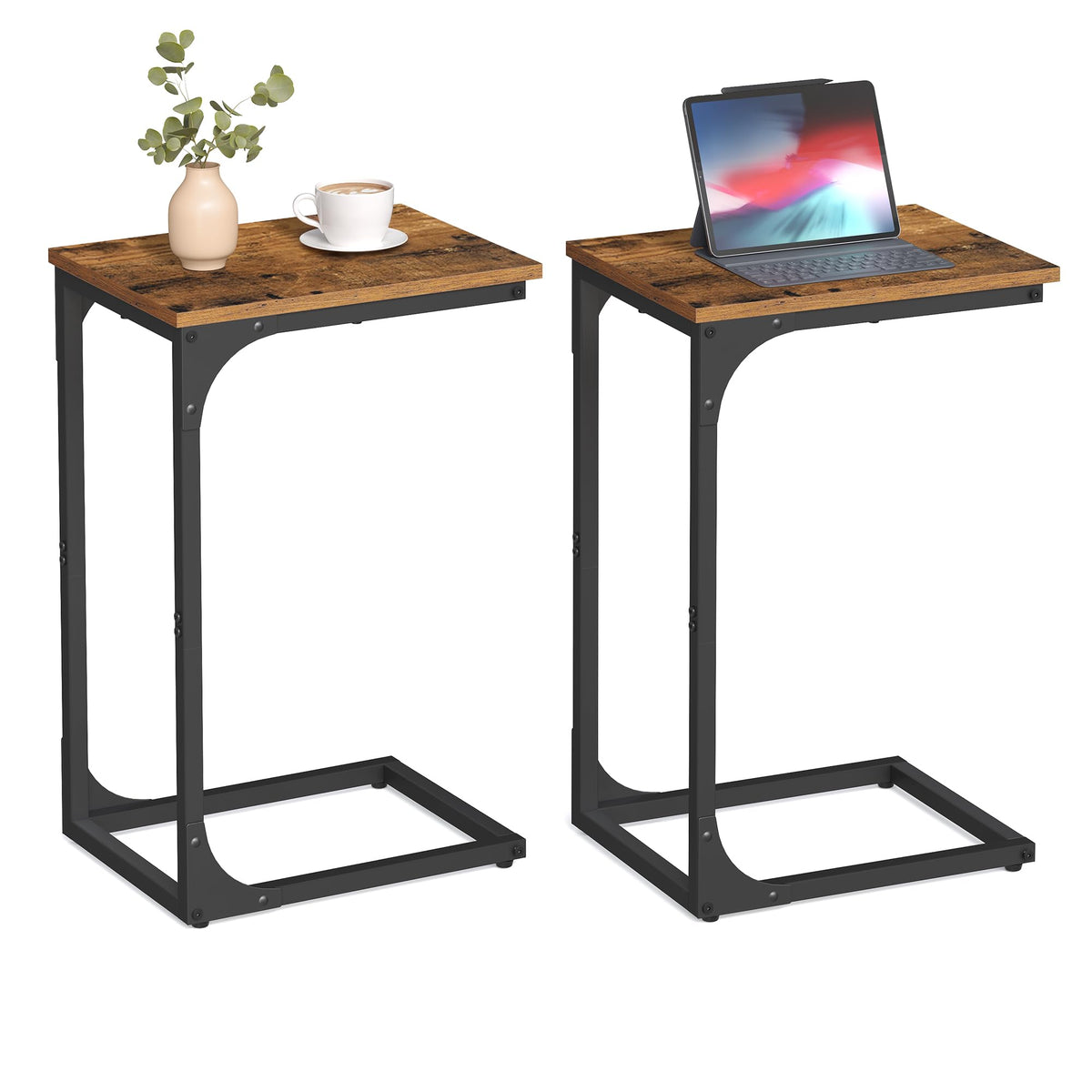 VASAGLE C-Shaped Side Table