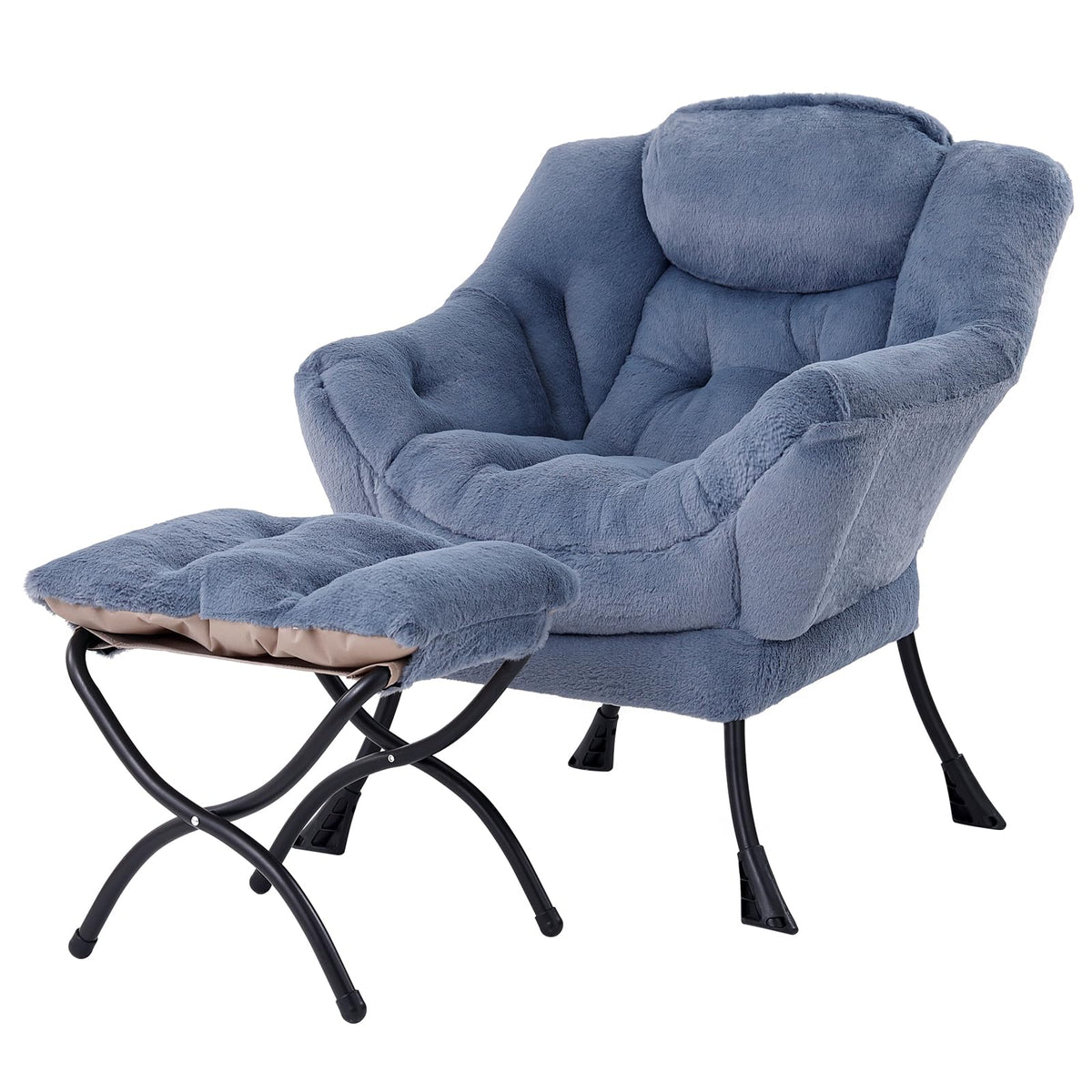 Welnow Lounge Armchair with Ottoman