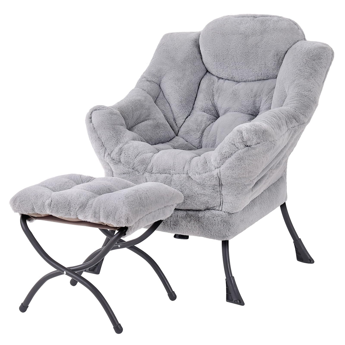 Welnow Lounge Armchair with Ottoman