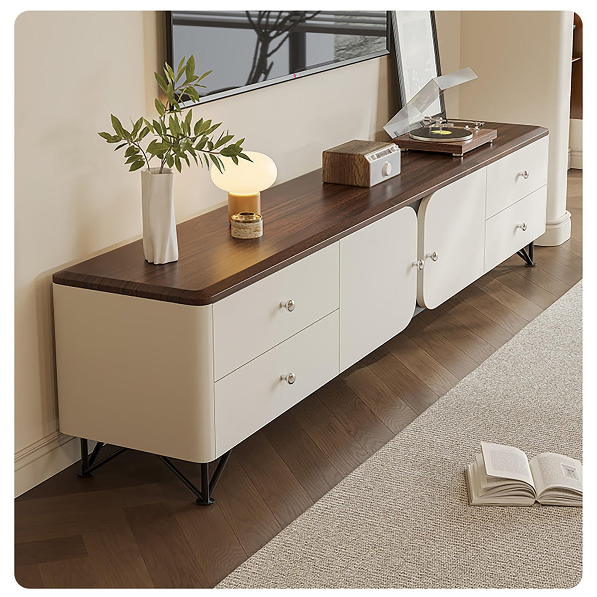 JIAOCKJIAO Four-Drawer TV Stand