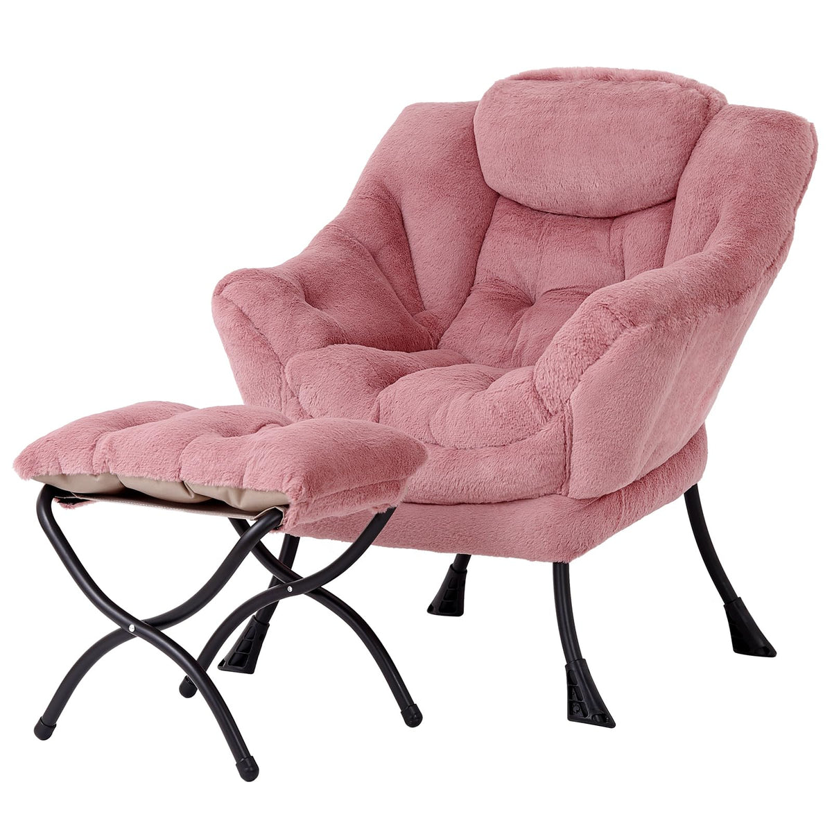 Welnow Lounge Armchair with Ottoman