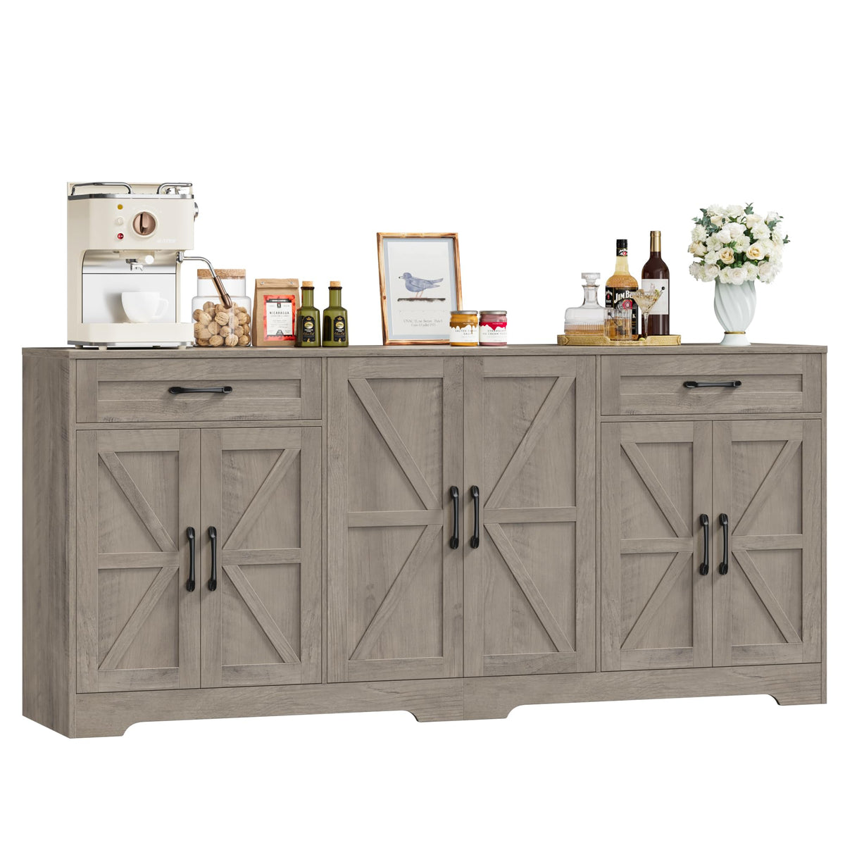 BOTLOG 71-Inch Farmhouse Sideboard