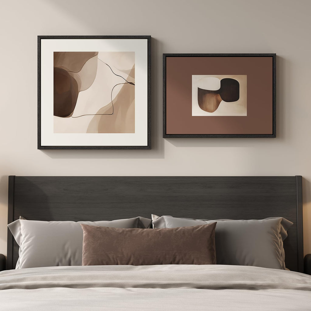 Large Framed Boho Bedroom Wall Art