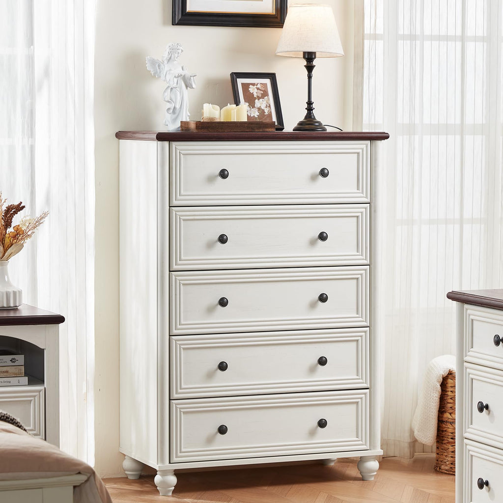 RWYHG Farmhouse Five-Drawer Dresser