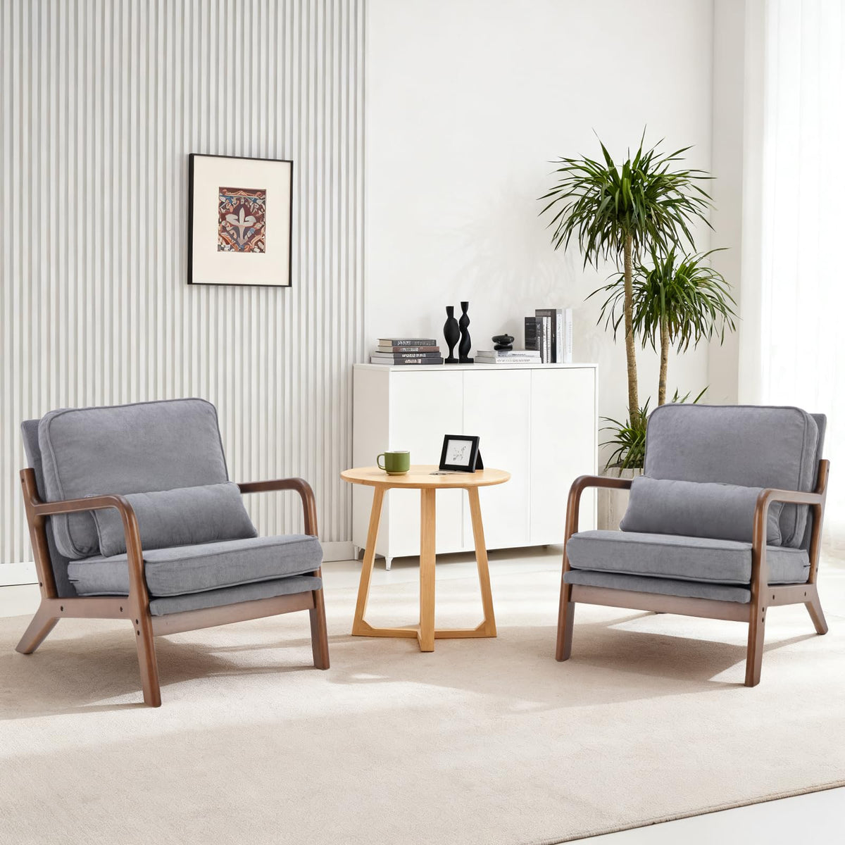 DUMOS Mid-Century Accent Armchair