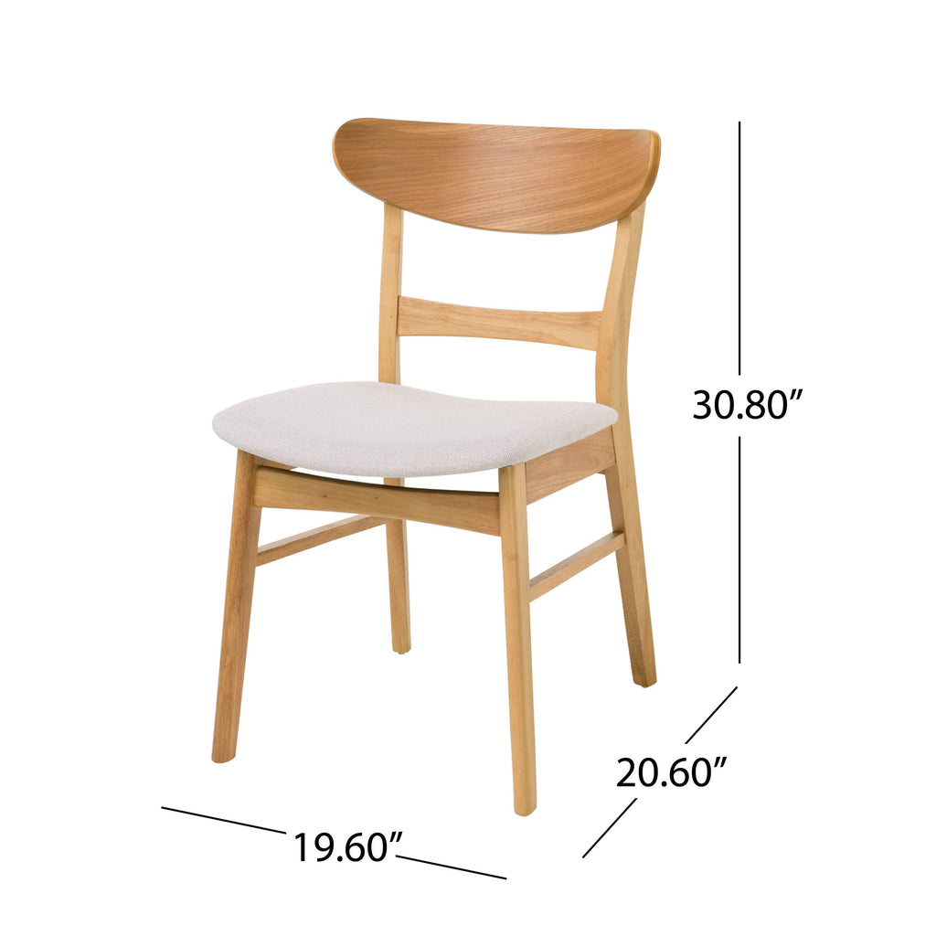 GDFStudio Mid-Century Dining Chairs, Set of Two