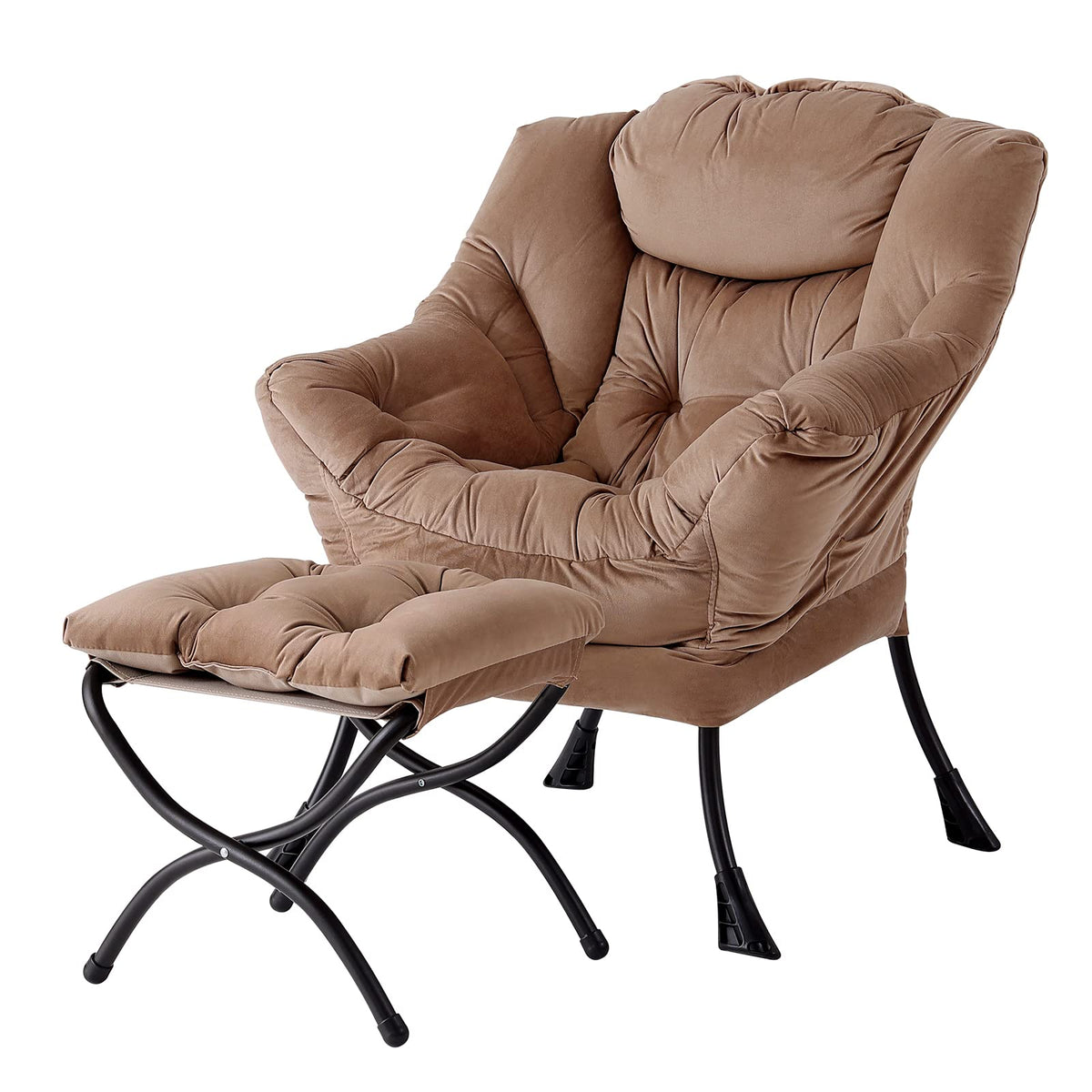 Welnow Lounge Armchair with Ottoman