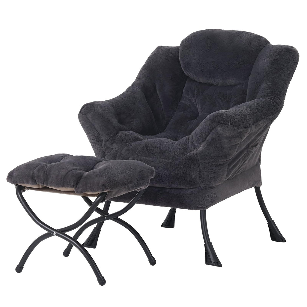 Welnow Lounge Armchair with Ottoman