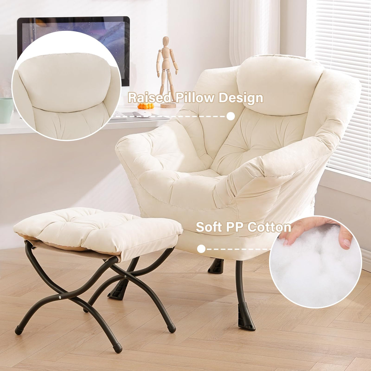 Tiita Lazy Armchair with Ottoman