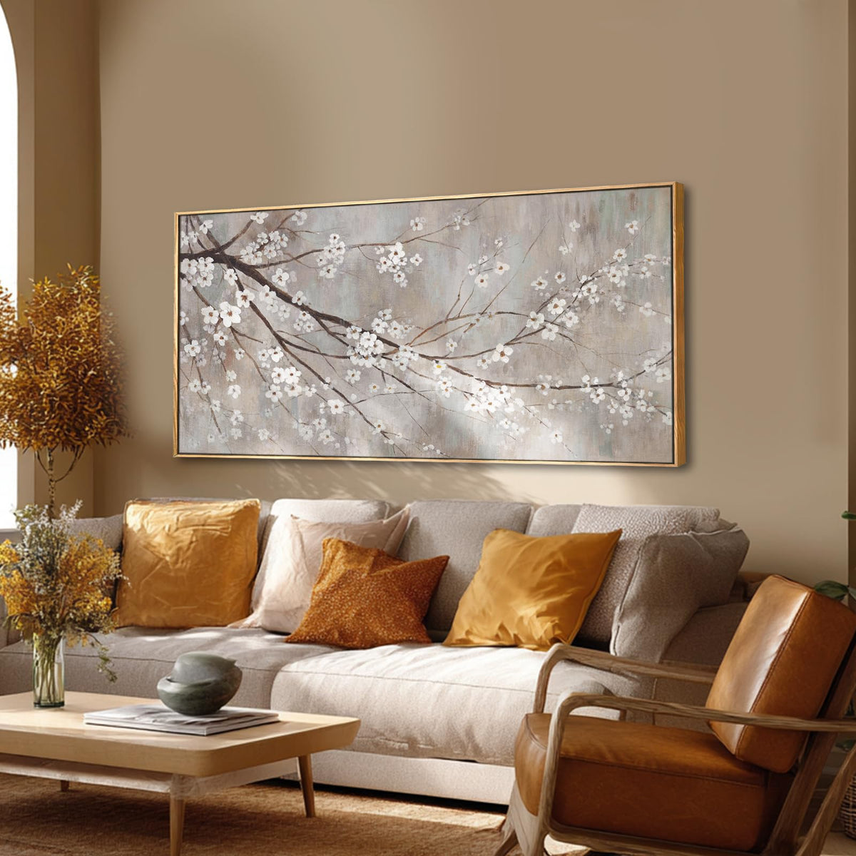 XIANSHOU Abstract Branch Canvas Wall Art