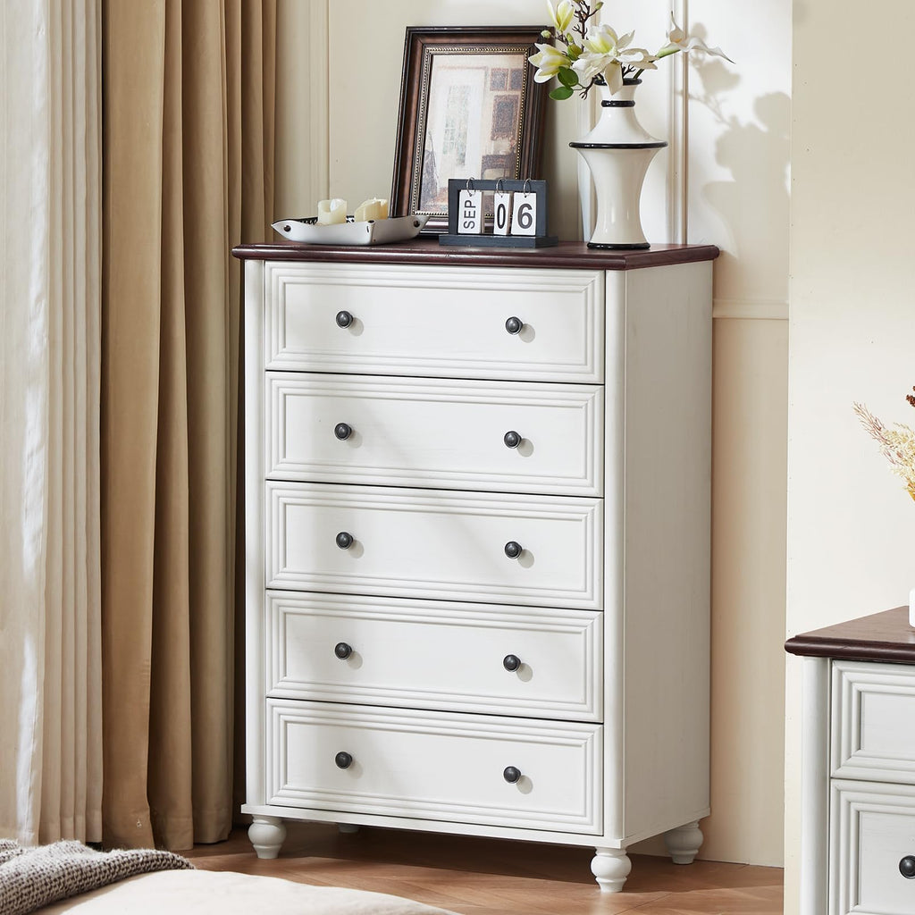 RWYHG Farmhouse Five-Drawer Dresser