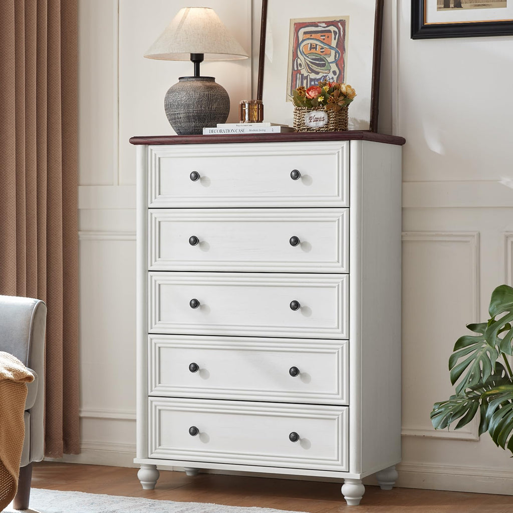 RWYHG Farmhouse Five-Drawer Dresser