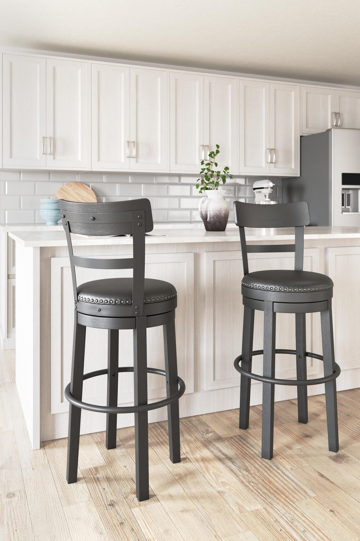Ashley Valebeck Swivel Counter Stool