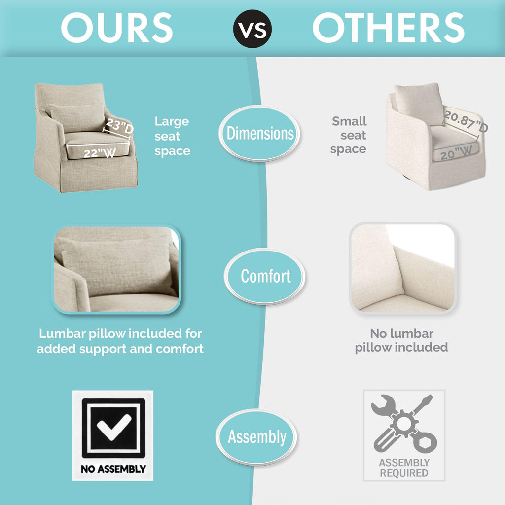 Martha Stewart London Swivel Armchair
