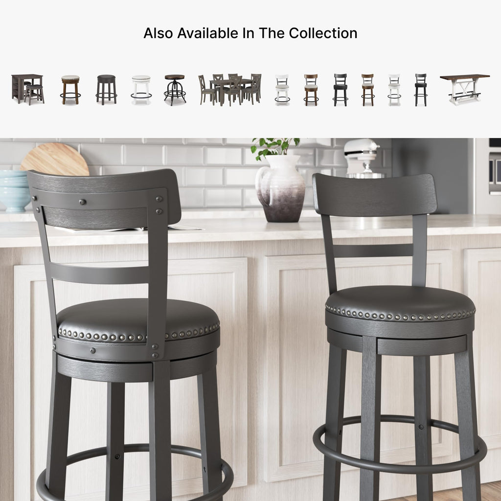 Ashley Valebeck Swivel Counter Stool