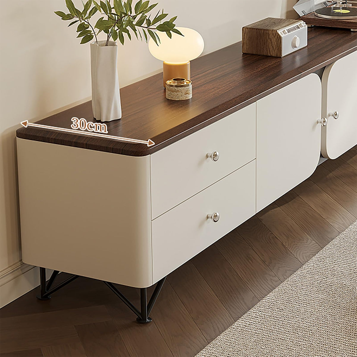 JIAOCKJIAO Four-Drawer TV Stand