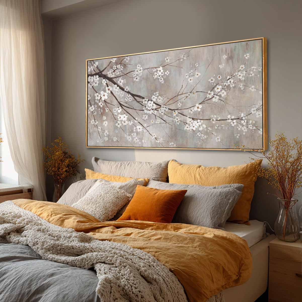 XIANSHOU Abstract Branch Canvas Wall Art