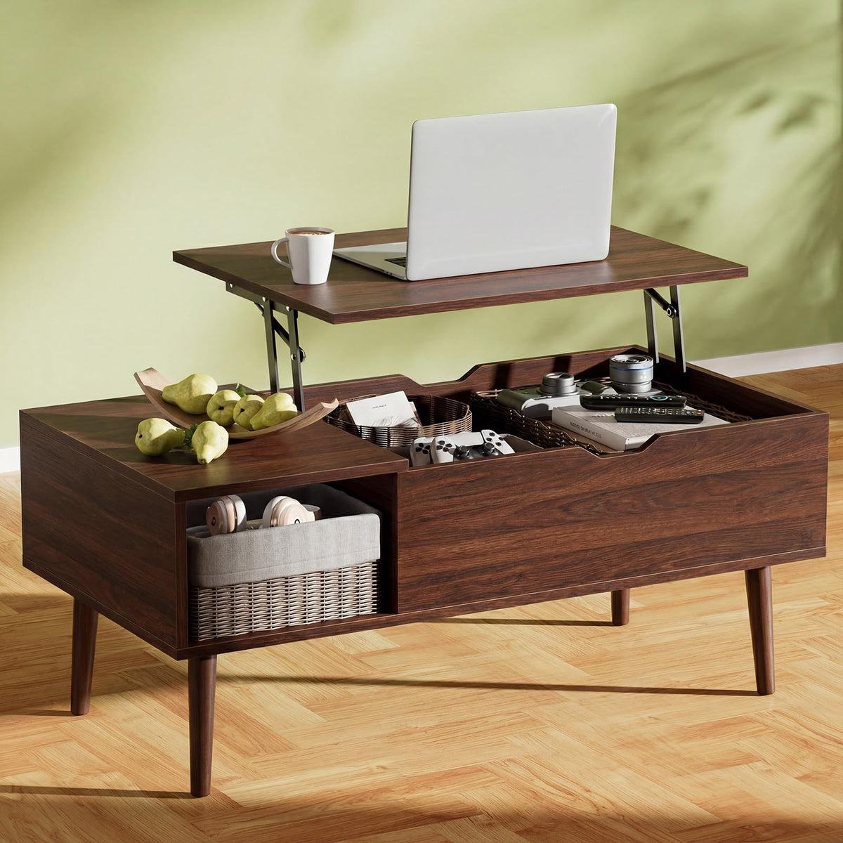 OLIXIS Lift-Top Storage Coffee Table