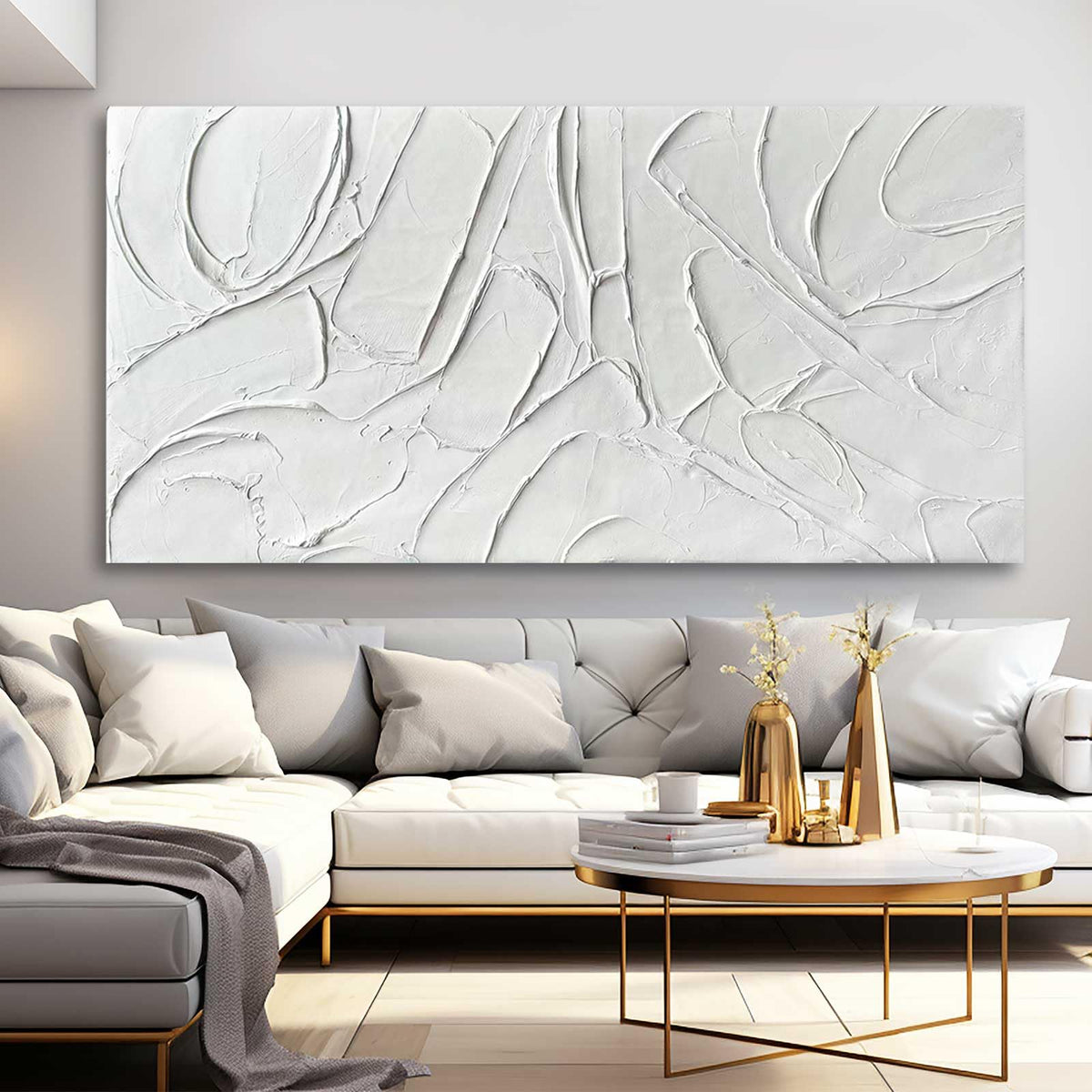 XIANSHOU Abstract Branch Canvas Wall Art