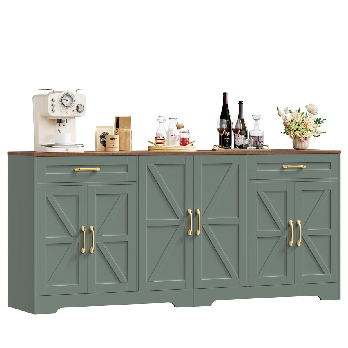 BOTLOG 71-Inch Farmhouse Sideboard
