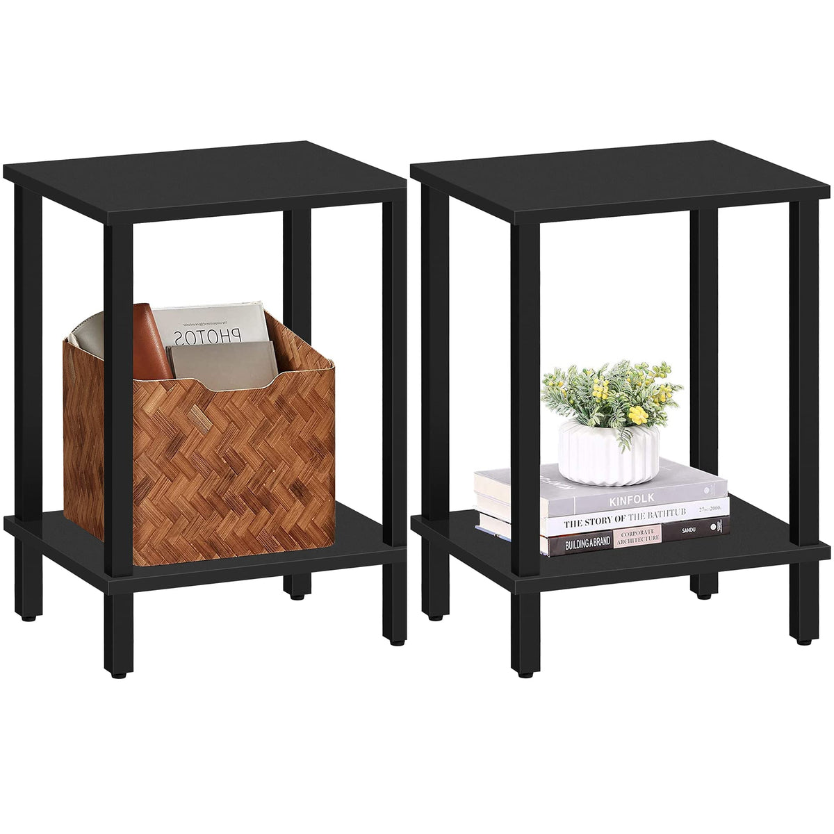 TUTOTAK Two-Tier Side Table
