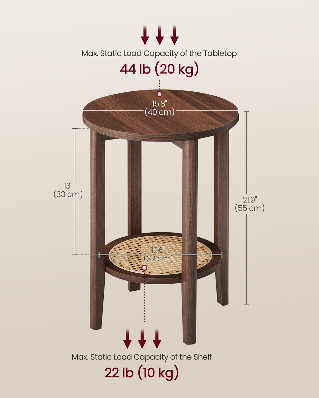 VASAGLE MAEZO Side Table