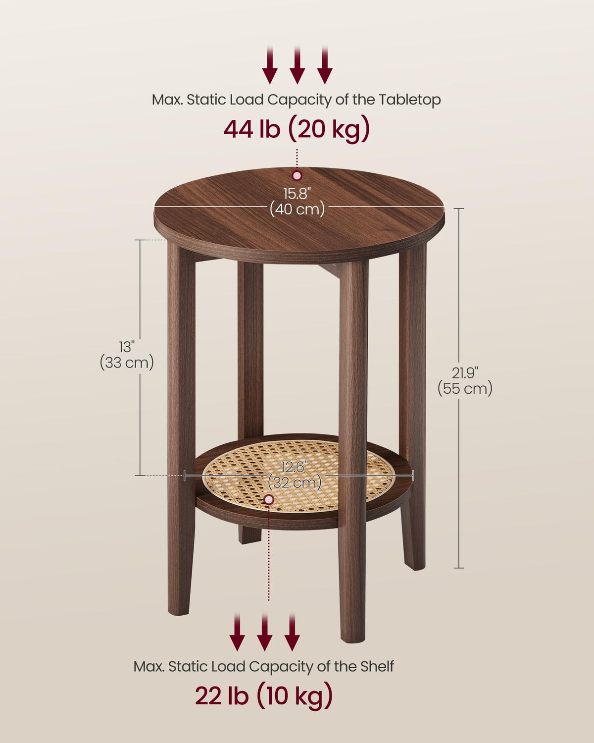 VASAGLE MAEZO Side Table