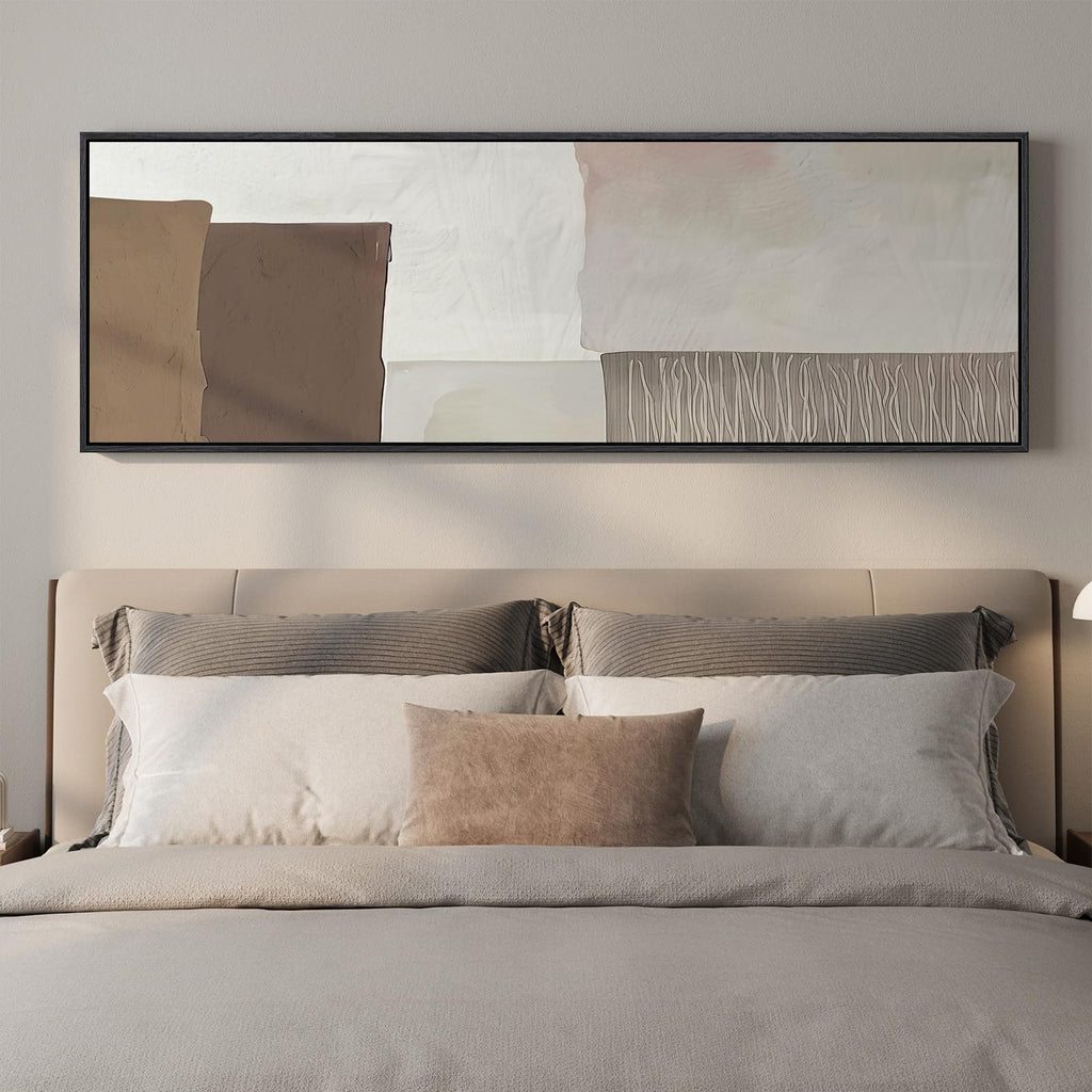 Large Framed Boho Bedroom Wall Art