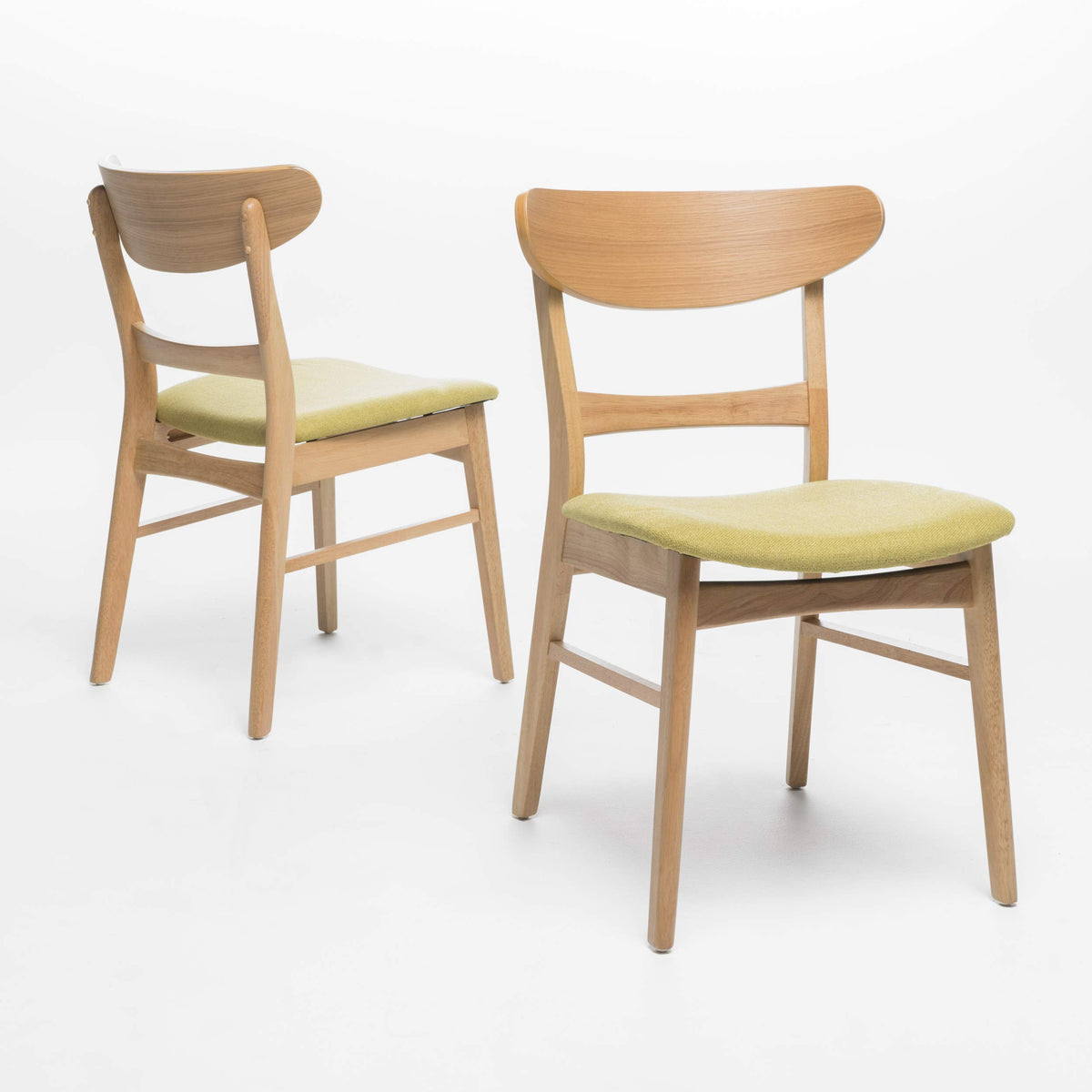 GDFStudio Mid-Century Dining Chairs, Set of Two