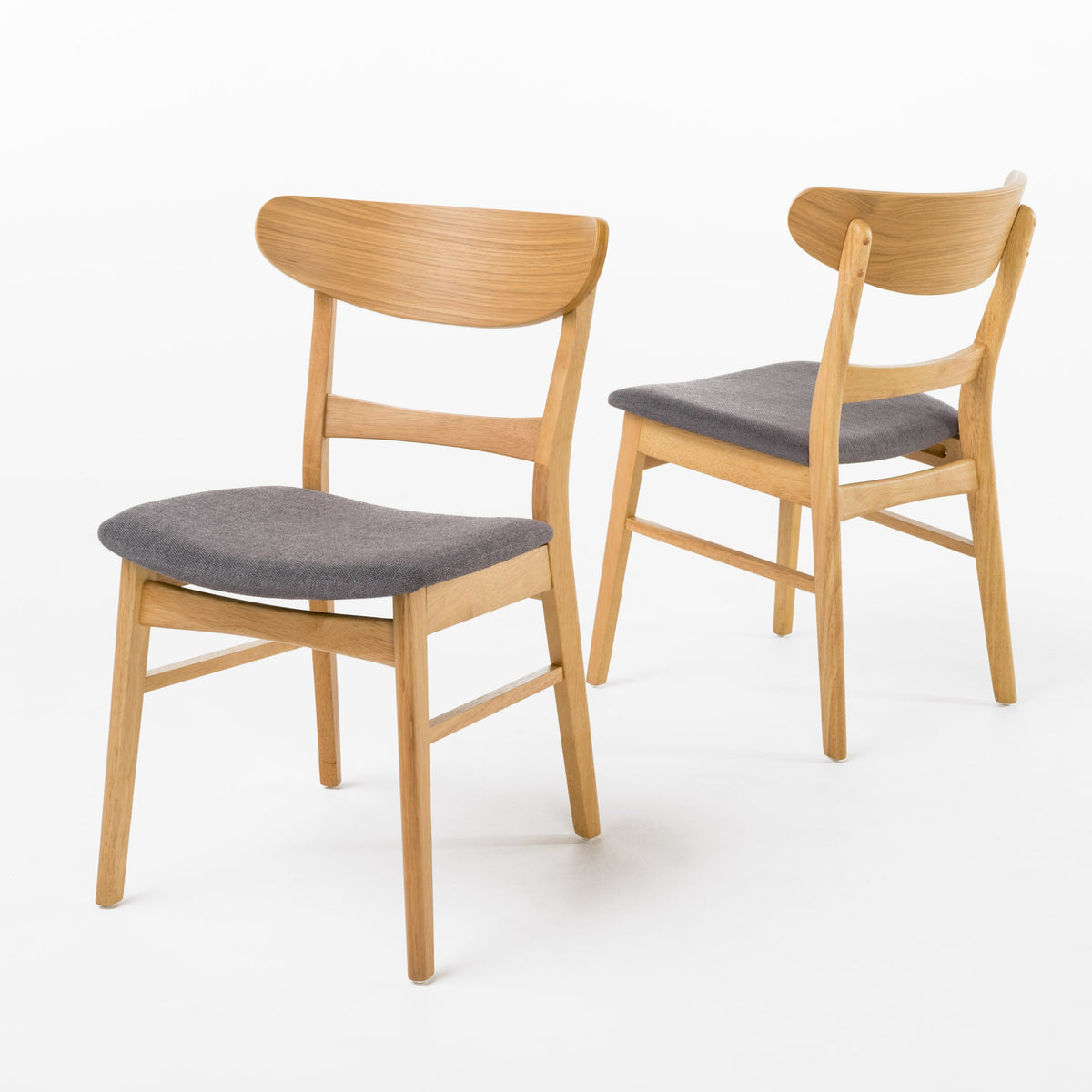 GDFStudio Mid-Century Dining Chairs, Set of Two