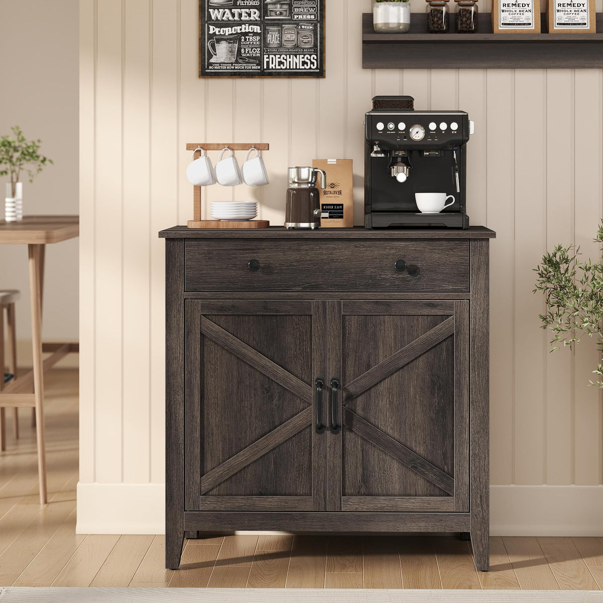 VASAGLE LIRY Buffet and Coffee Bar Cabinet