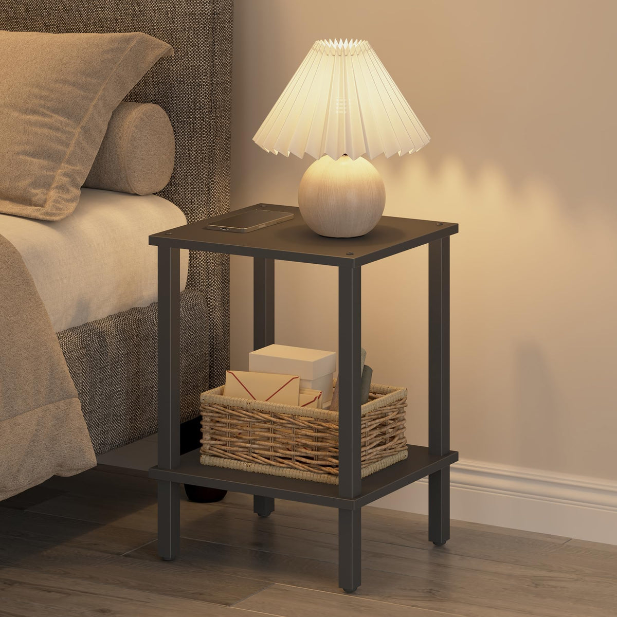 TUTOTAK Two-Tier Side Table