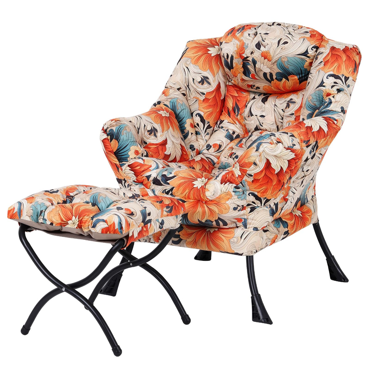 Welnow Lounge Armchair with Ottoman