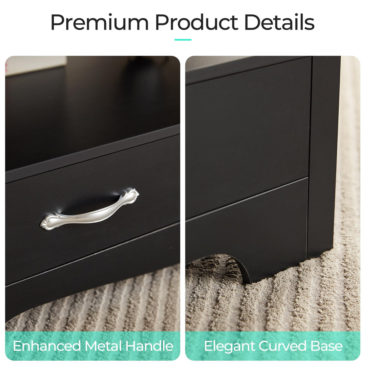 LINSY HOME Farmhouse Storage Coffee Table