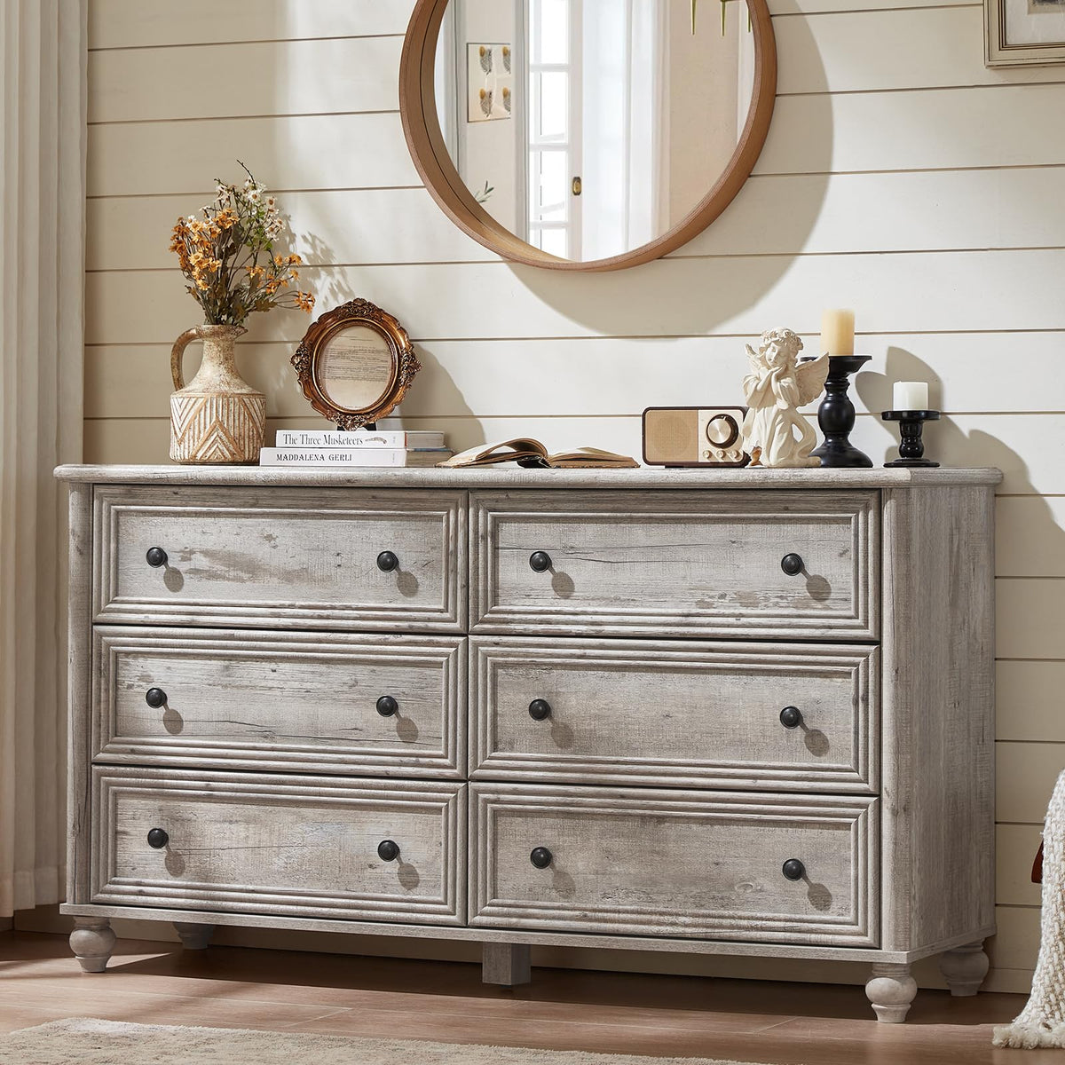 RWYHG Farmhouse Five-Drawer Dresser