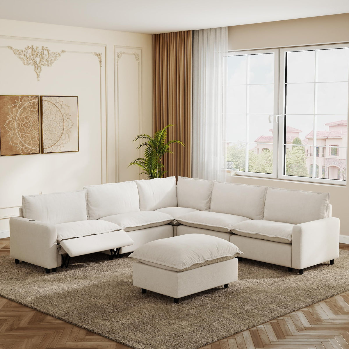 Power-Reclining Modular Sectional Sofa