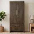 Korsneli Solid Wood Armoire Wardrobe