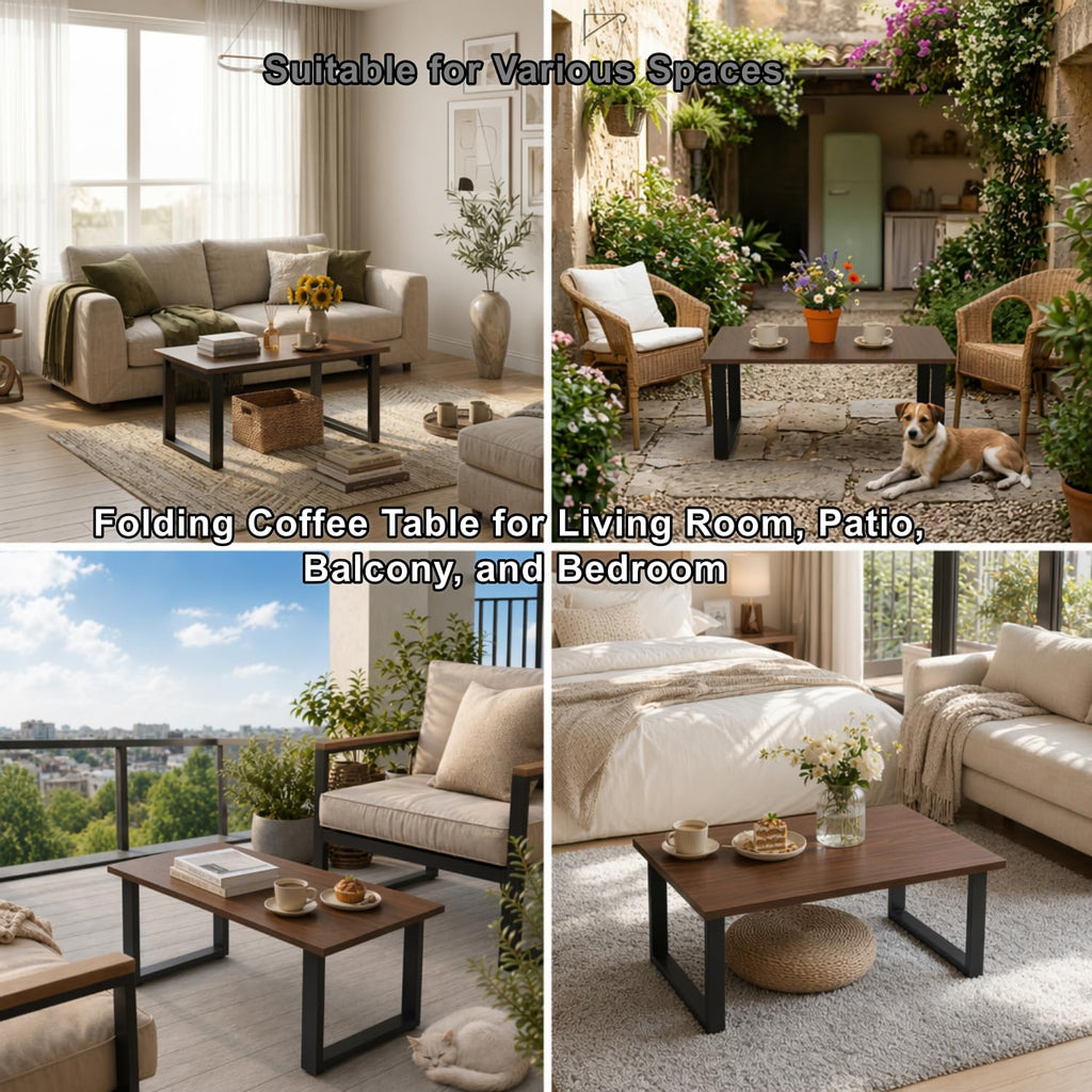 Walnut Folding Coffee Table