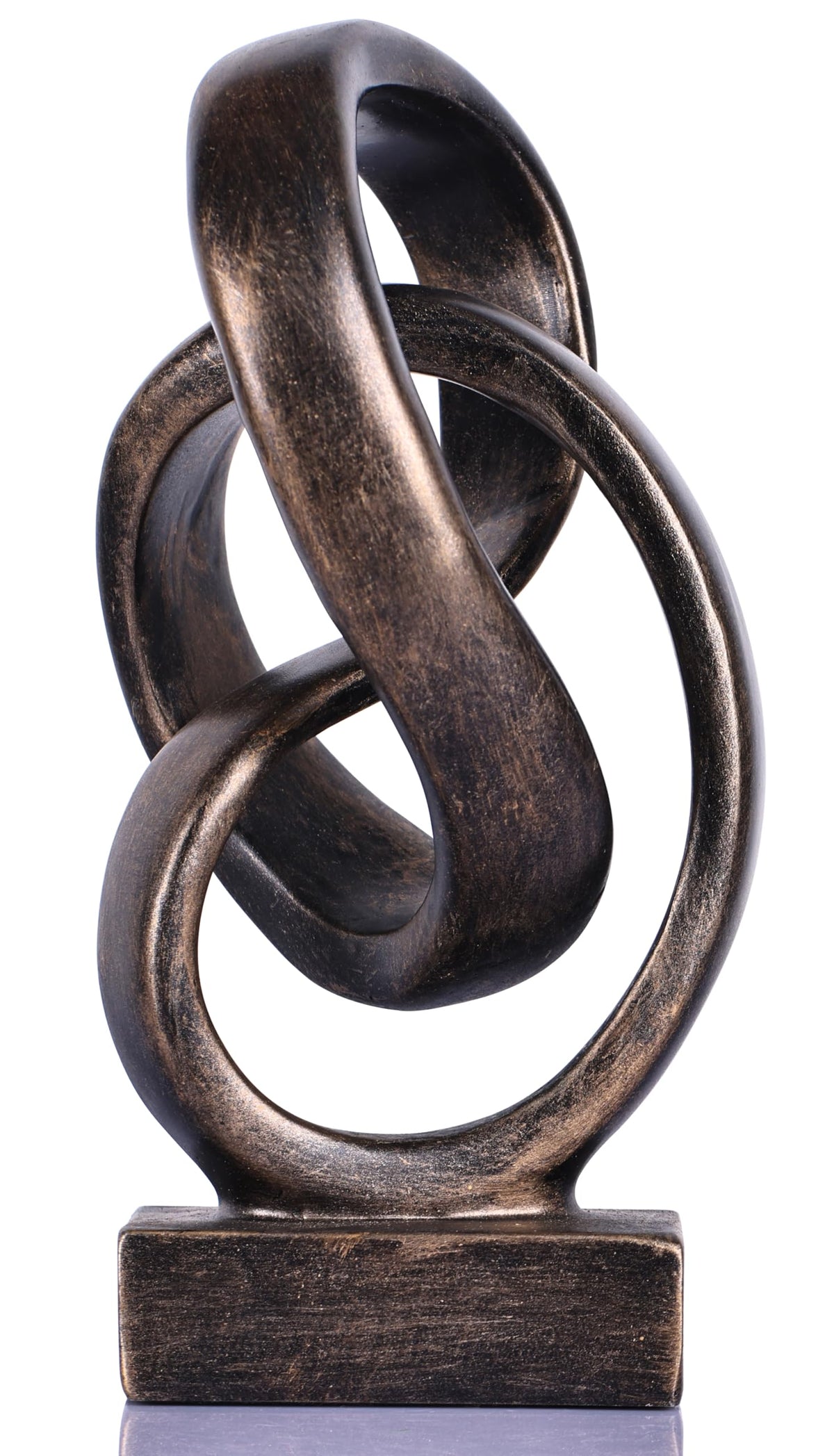 Modern Möbius Knot Resin Sculpture