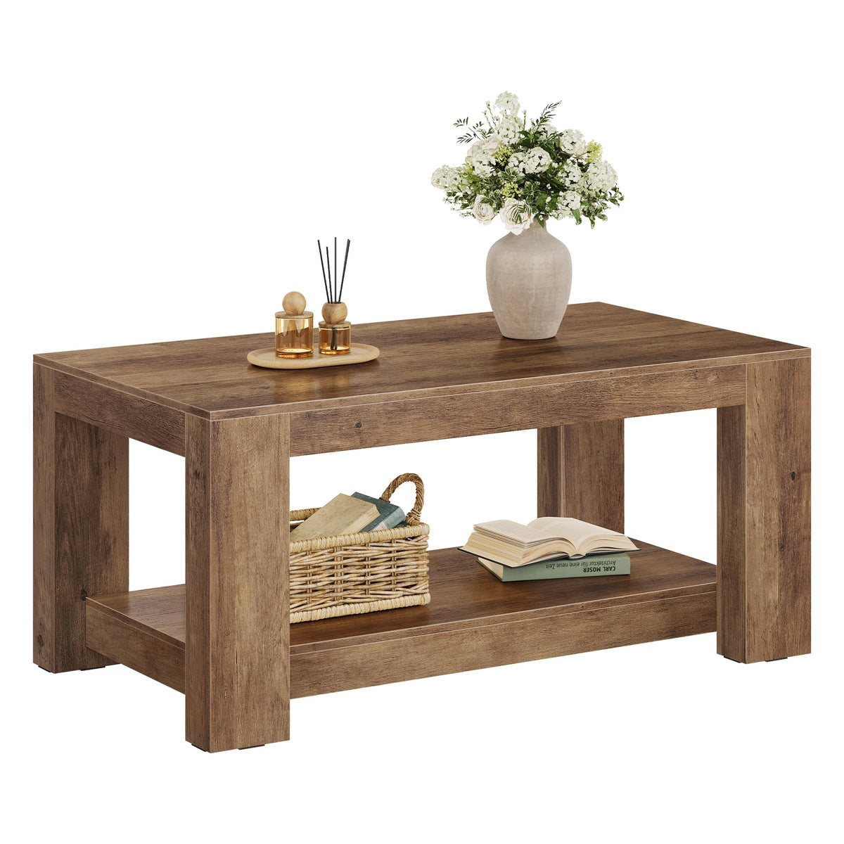 VASAGLE Farmhouse Coffee Table