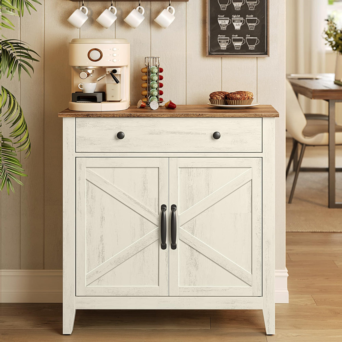 VASAGLE LIRY Buffet and Coffee Bar Cabinet