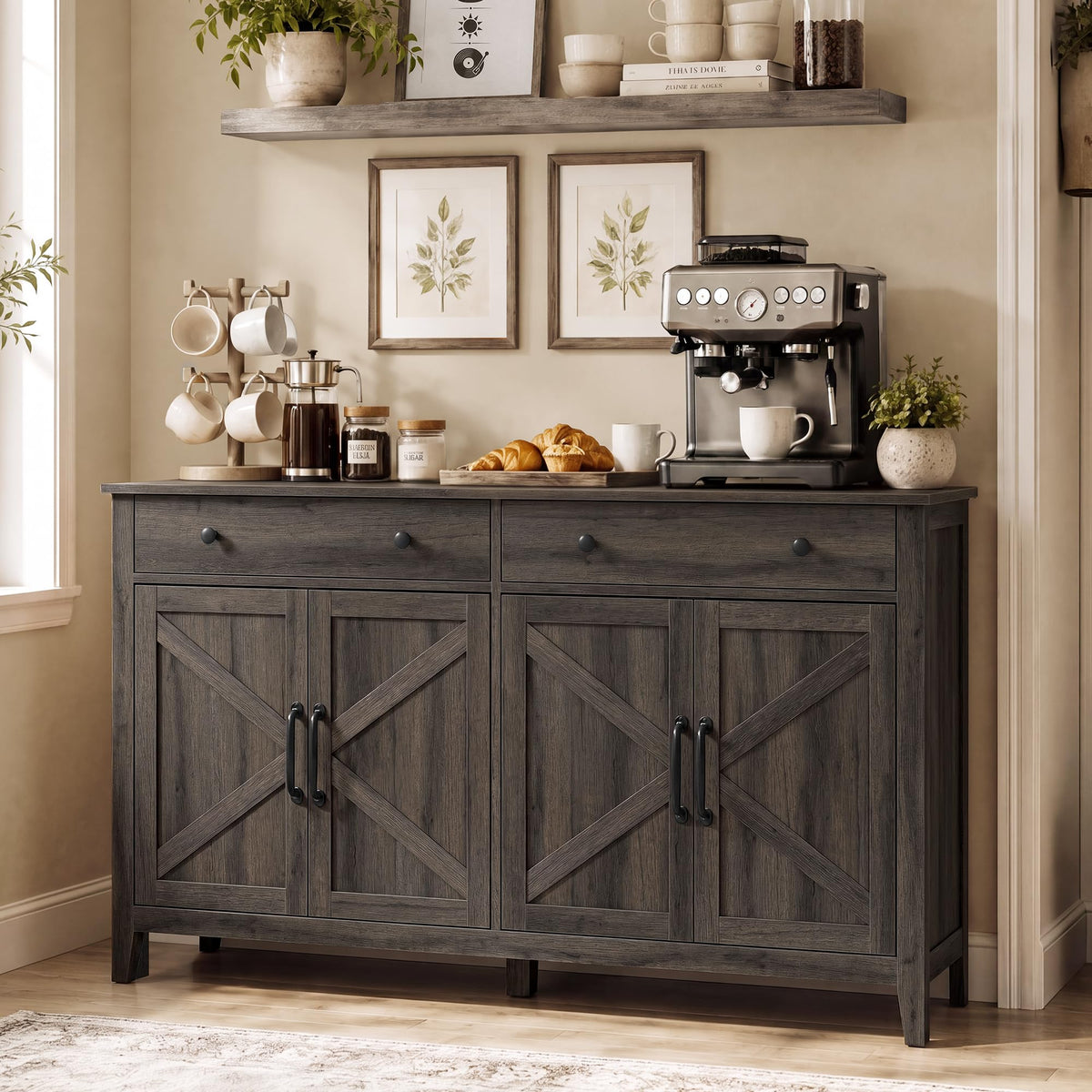 VASAGLE LIRY Buffet and Coffee Bar Cabinet